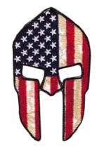 2ND AMENDMENT MOLON LABE USA FLAG SPARTAN SUBDUED TACTICAL ARMY HOOK PATCH