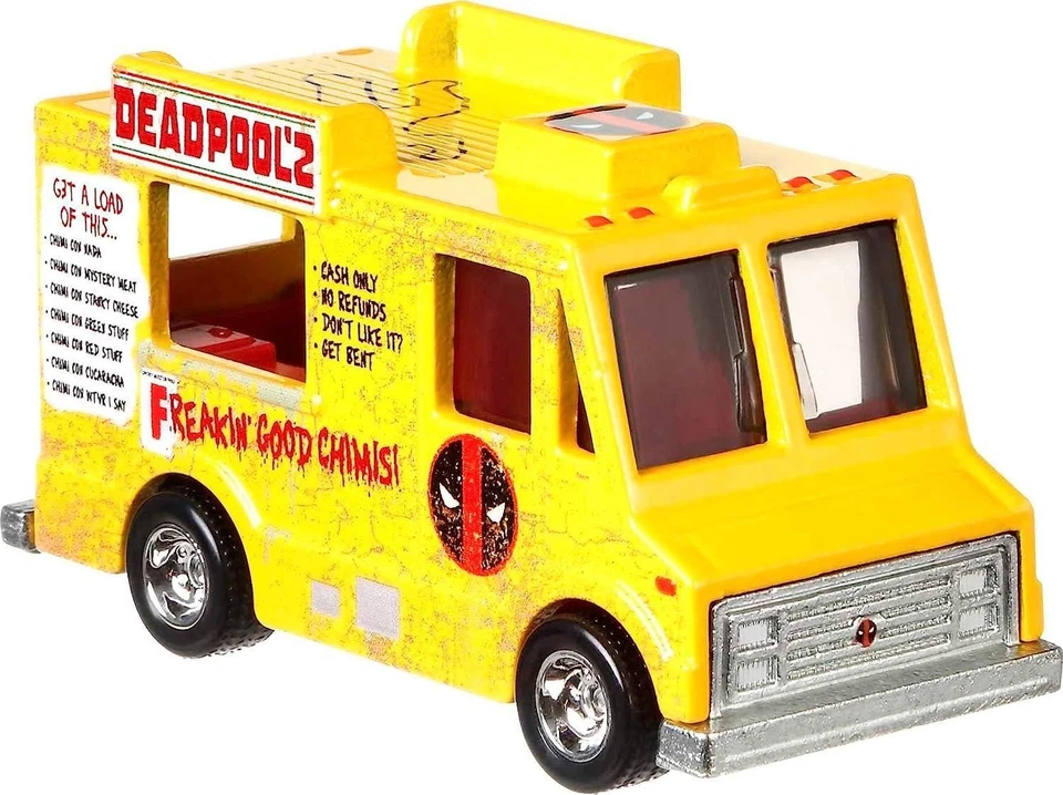 Hot Wheels Marvel Cars 4pk Deadpool Punisher Spider-Man Guardians Milano Mattel Foto 3 de 4