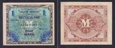Germany Banknote 1 Mark Allied Military Authority 1944 P.-192a BB/VF