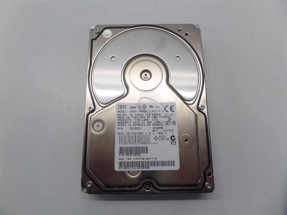 IBM HDD DDRS-34560 4.5GB SCSI 50pin