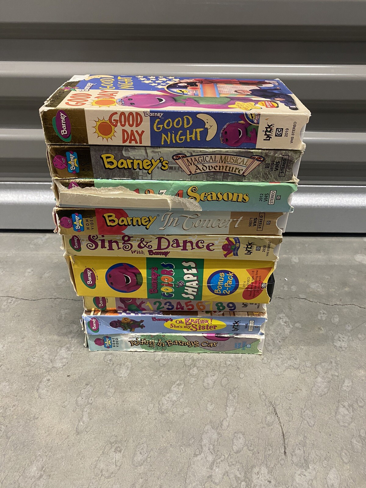 lot of 10 Barney vhs tapes eBay