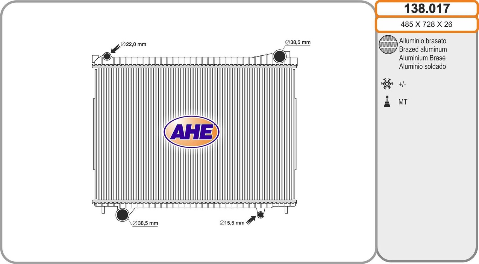 Radiateur pour Jaguar F-Pace 3.0 SDV6 de qualité supérieure
