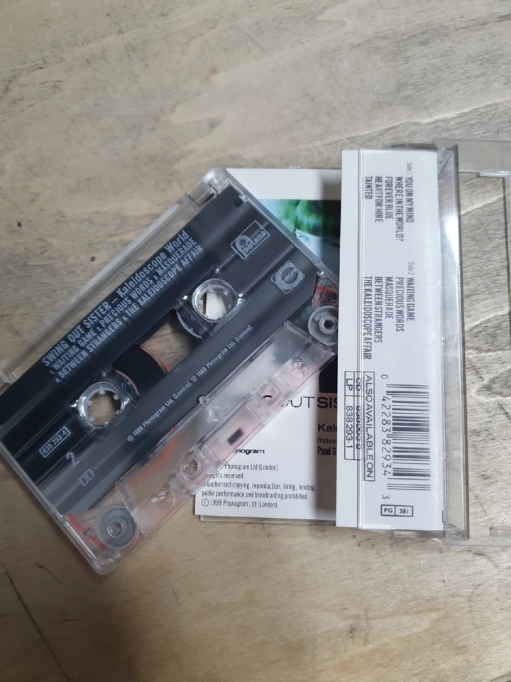 Vintage Swing Out Sister "Kaleidoscope World" Cassette Tape Album Foto 3 de 4