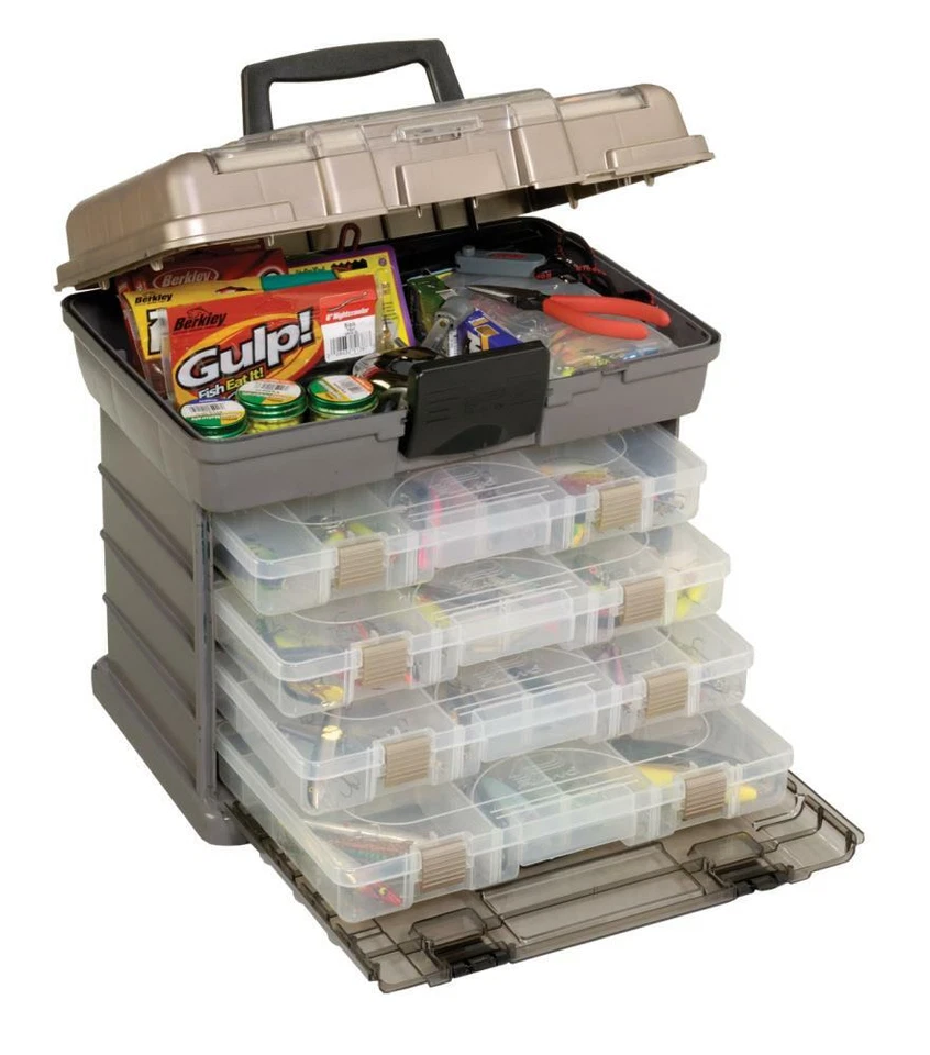 PLANO Guide Series STOWAWAY Rack System Angelkoffer Gerätebox 4 Boxen Box - Bild 1 von 1