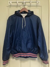Vintage Fab-Knit Waco TX Blue Varsity Hoodie Jacket - Made In USA - Men’s Size L