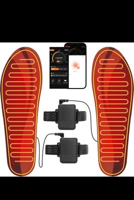 Heated Insole for Men Women - APP 2700mAh Battery Rechargeable Electric Insoles 