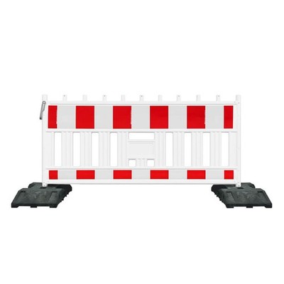RSA-Komplett-Set, Schrankenzaun FUTURE mit Fußplatten, RA2, 2,15 x 1,11 m