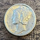 1936 D  Mercury Dime Silver Circulated Business Strike Uncertified