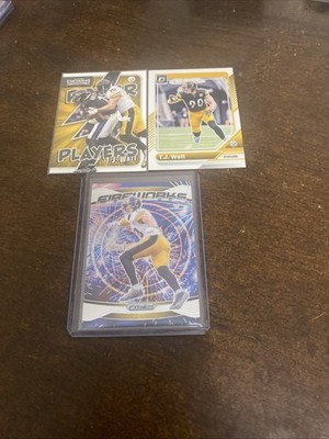 T.J. Watt 2024 Prizm Fireworks 2022 Power Players & 2024 Optic 
