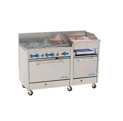 Comstock Castle F3226-24B 60'' Wide Gas Range w/ 24'' Raised Griddle & 6 Burners