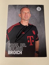 FC Bayern München Autogrammkarte Prof. Dr. Holger Broich Handsigniert