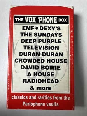 VARIOUS - THE VOX PHONE BOX - Cassette Album RADIOHEAD SUNDAYS BOWIE DURAN