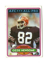 1980 Topps Football Ozzie Newsome #110 Cleveland Browns