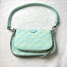 Louis Vuitton Stardust Green Multi Pochette Accessories Empreinte Leather