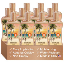 Panama Jack Sunscreen Tanning Lotion - Spf 8 Paba Paraben Gluten Cruelty