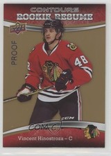 2015-16 Contours Rookie Resume Gold Rainbow Proofs 28/50 Vincent Hinostroza 1q2