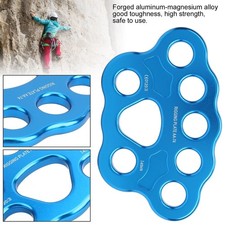 45KN 8 Hole Rigging Plate Multi Anchor Split Divide Connector for Rock Climbing