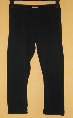 NKD Sleep Pants Leggins 3/4 Länge Gr. M Schwarz Schlafhose