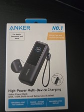 Anker 25000mAh 165W Power Bank, Retractable Cables, 4 Ports, Fast Charging