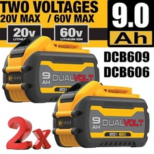 2 PACKS For Dewalt DCB546 18V / 54V FLEXVOLT 9.0Ah Battery DCB547-XJ Replacement