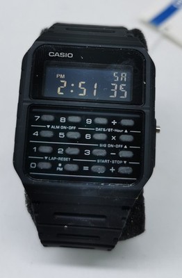 CASIO VINTAGE Chronograph Armbanduhr Quarz Digital Schwarz CA-53WF-1BEF ungetrag