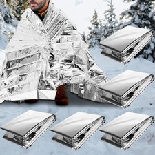5Pcs Emergency Blanket Survival Blanket Foil Space Blankets 130*210cm Insulating