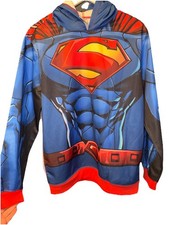 DC Comics Superman Full-Body Graphic Hoodie Blue Red Costume Style 3D Print