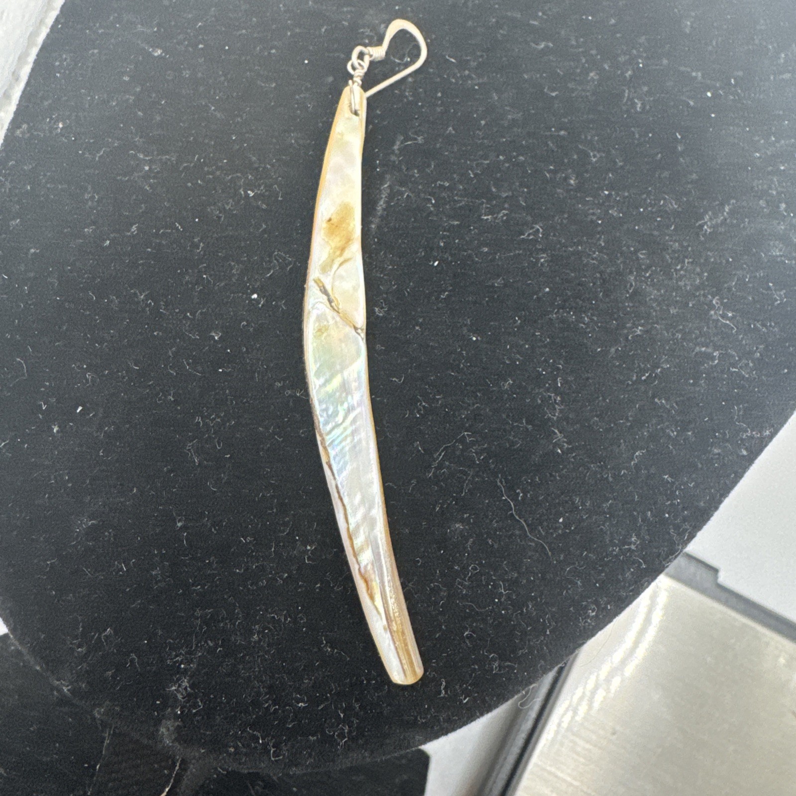 SINGLE ONE EARRING Natural Abalone Shell MOP Stic… - image 4