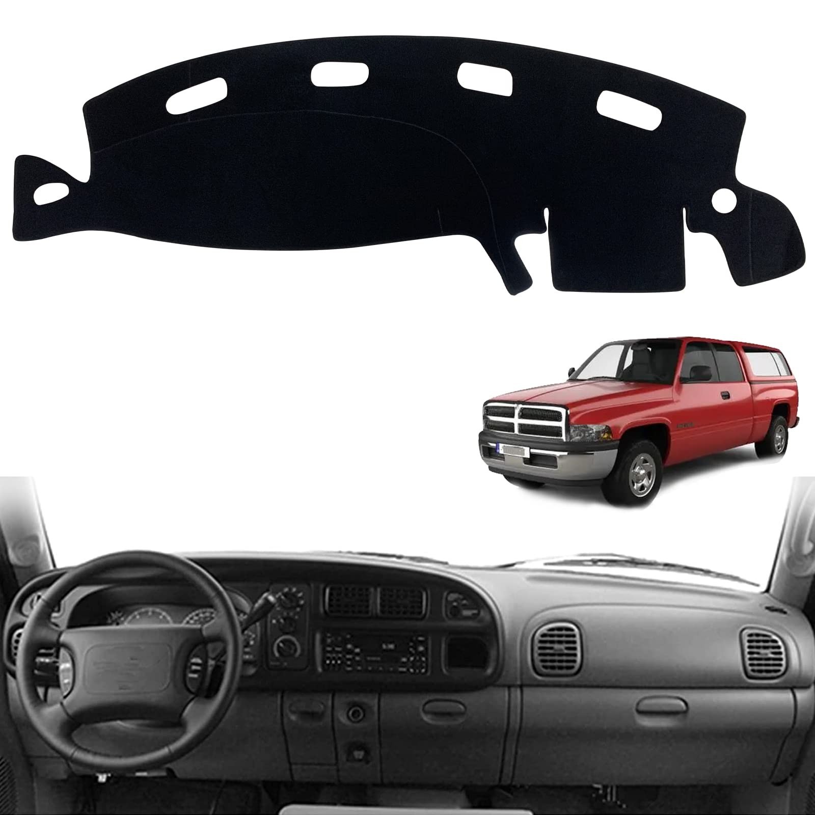 Dashboard Dash Board Cover Mat Pad Carpet Non-Slip Custom Compatible with Dod...