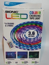 Jml Bionic Led Colour Changing Tape Light 3.6m Usb Powered Remote Control