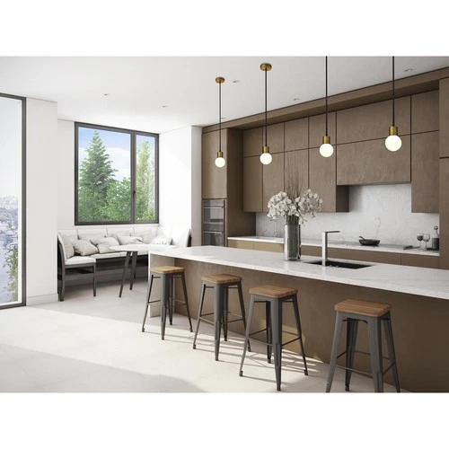 Z-Lite 621MP-MB-FB Neutra Pendant Matte Black and Foundry Brass - Picture 3 of 8