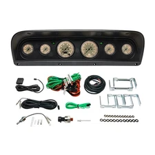 GlowShift Classic Antique 6 Gauge Set & Dash Panel Pod for 67-72 Ford F100