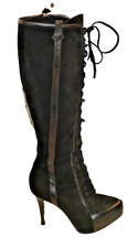 Nando Muzzi Black Suede and Patent Leather St...