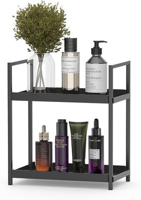 Bathroom Organizer Counter, 2 Tier Counter Stora Shelf for Makeup