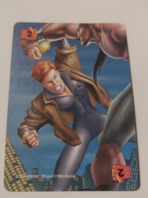 1995 Fleer Marvel Over Power Trading Card Game Black Widow