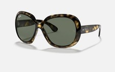 Ray-Ban Jackie Ohh II Polished Light Havana/Green 60 mm Sunglasses RB4098 710/71