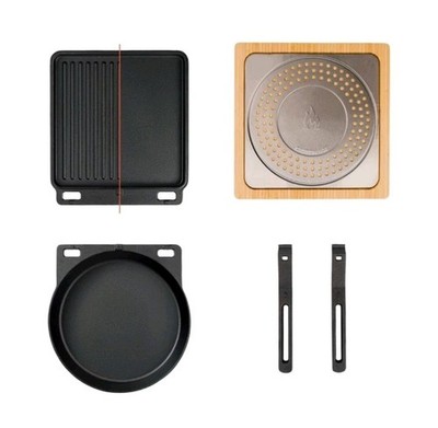 Solo Stove Pi Cast Iron 3-Piece Cookware Set Incl. Round Skillet 11''