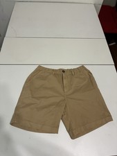 Chubbies Shorts Medium Khaki Classic 7" Inseam Chino Elastic Waist Casual Preppy