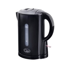 Quest Electric Kettle 1080W 1Litre Black Rapid Boil Cordless Auto Shut Off Water