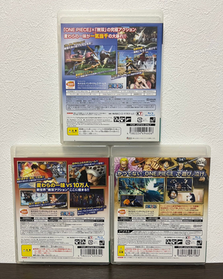 One Piece Pirate Warriors 1 2 3 set Sony PlayStation 3 PS3