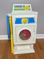 Fisher Price Laundry Center Vintage 1990 Washer Dryer Machine Pretend Play