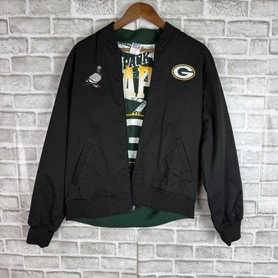 Green Bay Packets NFL x STAPLE Collab Reversible Full Zip Jacket Mens SMALL NWT