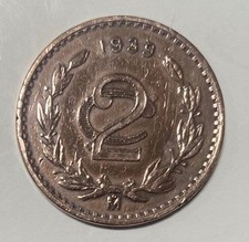 2 Centavos 1939 Year Mexican Coins (1905-Now) for sale | eBay