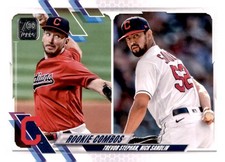 2021 Topps Update #US121 Trevor Stephan / Nick Sandlin RC Cleveland Indians