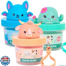 Original Squishmallows  Mini Slime Squad, 3 Slime Bag Charms