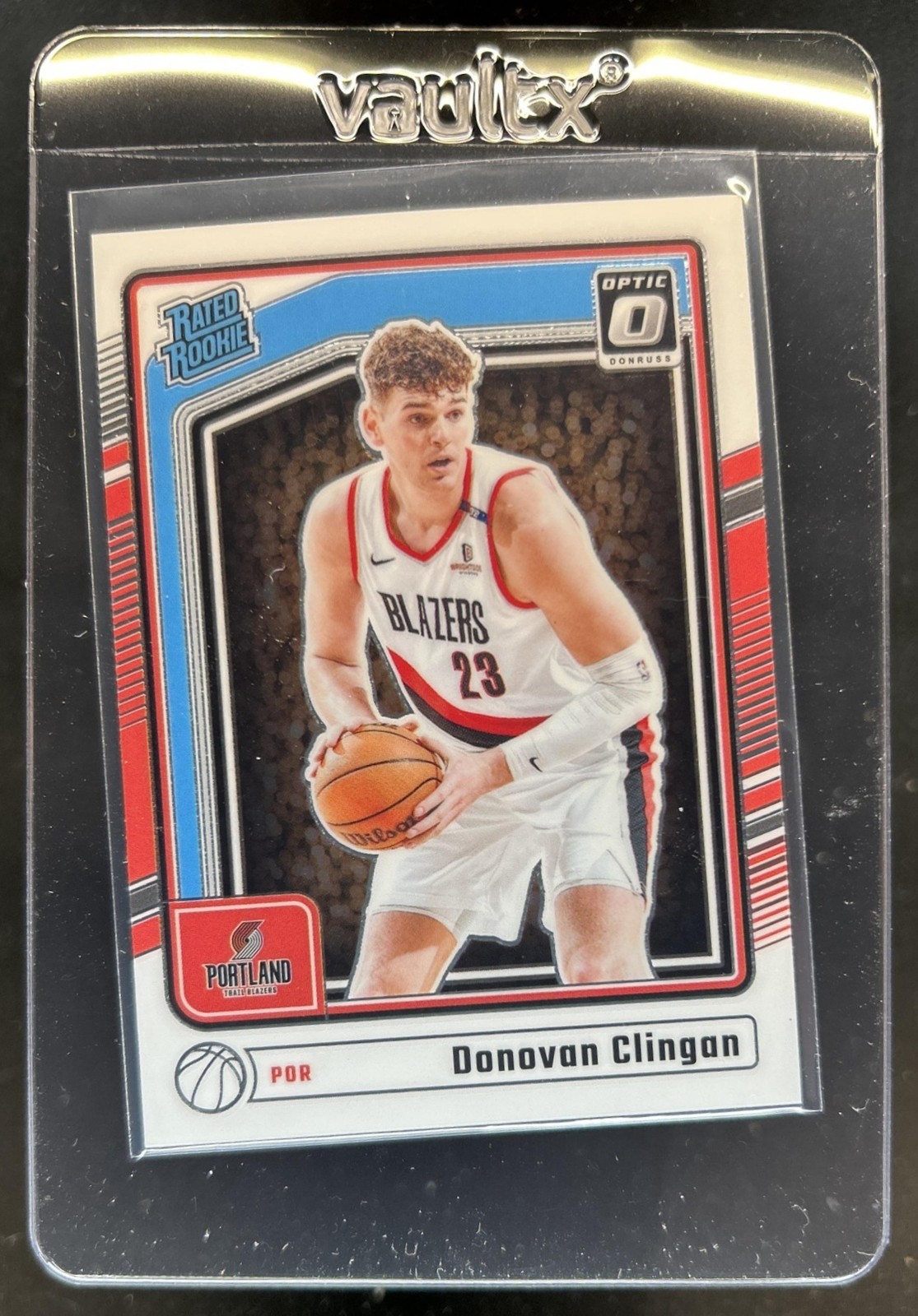 2024-25 Panini Donruss Optic Donovan Clingan RC Rated Rookie #272 Trail Blazers