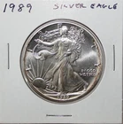1989 American Eagle Silver Dollar 1 oz .999 Pure Silver U.S. Mint BU