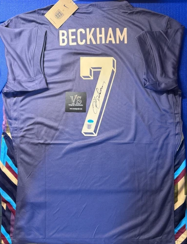 David Beckham Signed Nike Soccer Jersey With VS Autograph Authentications COA
