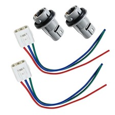 2Pcs Front Turn Signal Light Socket w/3-Wire Pigtail  Fit for Honda Accord Civi