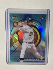 2023 Topps Finest Ken Waldichuk Blue/Aqua Vapor 250 RC Athletics